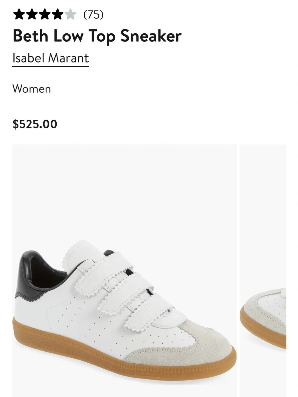Isabel Marant Beth sneaker size 38